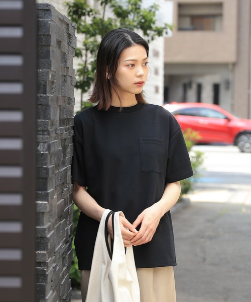 Goodwear(グッドウェア)の「GOOD WEAR 吸水速乾ポケ付き S/S TEE 2w7-13233(Tシャツ/カットソー・メンズ・ホワイト/ブルー系その他/グリーン/ブラック・L/M/S/XL)」の14枚目の写真