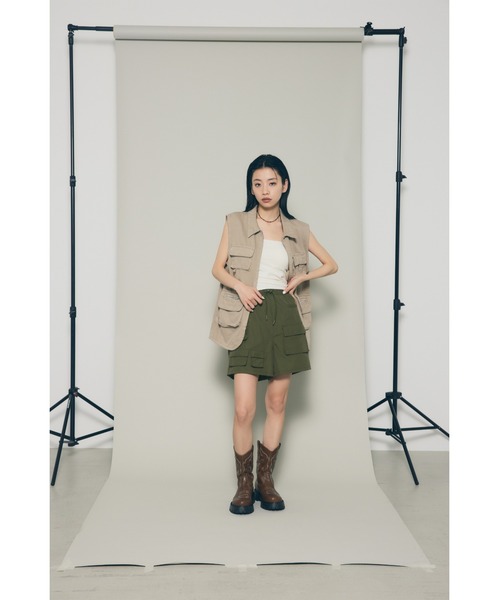 ラポドゥジェム⁄ベアトップス LAGUA GEM | SHIRRING MANYWAY ベアトップ (ベアトップ ) |SHEL