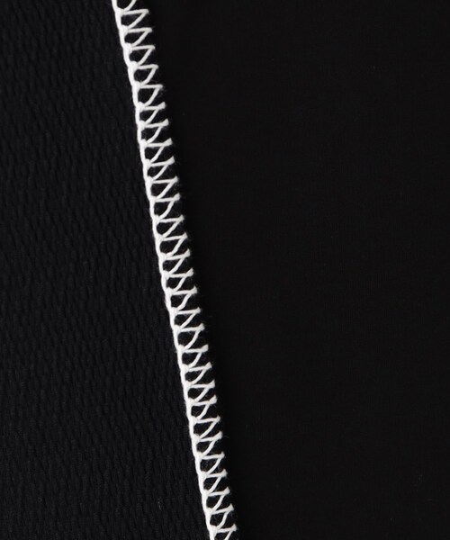 tk.TAKEO KIKUCHI(ティーケータケオキクチ)の「◆ブランケットステッチ半袖カットソー(Tシャツ/カットソー・メンズ・オフホワイト/ブラック/ブラック系4・02/03)」の10枚目の写真