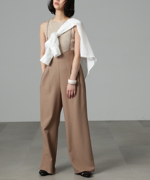 FREE'S MART（フリーズマート）の「【Sシリーズ対応】◆細ストラップハイウエストサロペット（サロペット/オーバーオール・レディース・ブラック/ブラウン・X-SMALL/SMALL/MEDIUM）」の19枚目の写真