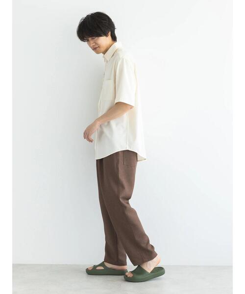 CRAFT STANDARD BOUTIQUE(クラフトスタンダードブティック)の「T/RチロリアンH/Sシャツ(シャツ/ブラウス・メンズ・グレイッシュベージュ/ブラック/アイボリー/チャコールグレー・M/L/XL)」の22枚目の写真