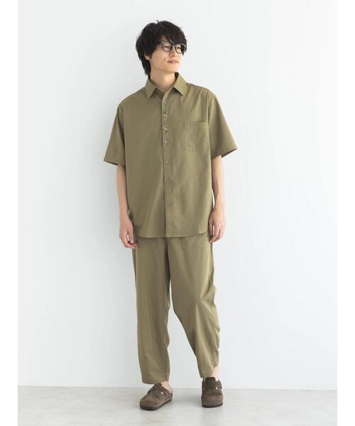 CRAFT STANDARD BOUTIQUE(クラフトスタンダードブティック)の「T/RチロリアンH/Sシャツ(シャツ/ブラウス・メンズ・グレイッシュベージュ/ブラック/アイボリー/チャコールグレー・M/L/XL)」の10枚目の写真