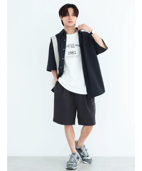 CRAFT STANDARD BOUTIQUE(クラフトスタンダードブティック)の「T/RチロリアンH/Sシャツ(シャツ/ブラウス・メンズ・グレイッシュベージュ/ブラック/アイボリー/チャコールグレー・M/L/XL)」の20枚目の写真