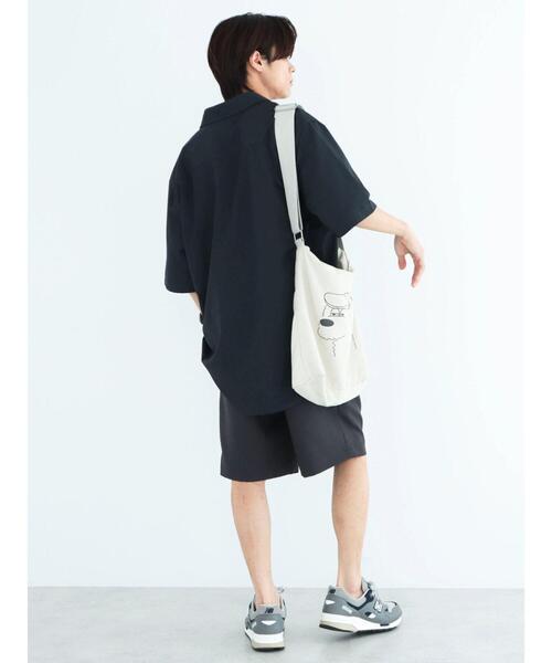 CRAFT STANDARD BOUTIQUE(クラフトスタンダードブティック)の「T/RチロリアンH/Sシャツ(シャツ/ブラウス・メンズ・グレイッシュベージュ/ブラック/アイボリー/チャコールグレー・M/L/XL)」の6枚目の写真