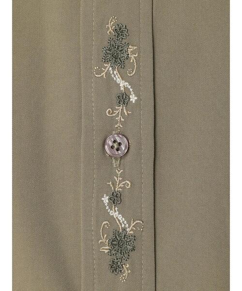 CRAFT STANDARD BOUTIQUE(クラフトスタンダードブティック)の「T/RチロリアンH/Sシャツ(シャツ/ブラウス・メンズ・グレイッシュベージュ/ブラック/アイボリー/チャコールグレー・M/L/XL)」の7枚目の写真