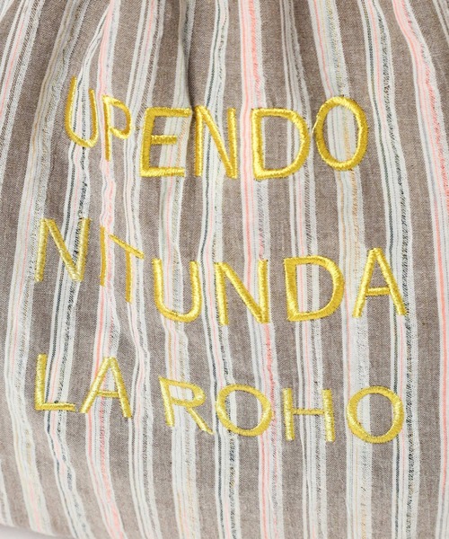 niko and...(ニコアンド)の「オリジナル刺繍巾着トートバッグ(トートバッグ・レディース・パープル/ブラウン/グリーン/ホワイト・0)」の17枚目の写真