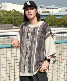 有刺鉄線柄３Dニット