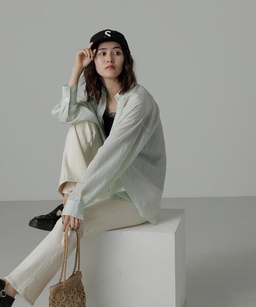 FREE'S MART（フリーズマート）の「◆ロゴショートキャップ（キャップ・レディース・ブラック/ベージュ・ﾌﾘ-）」の12枚目の写真