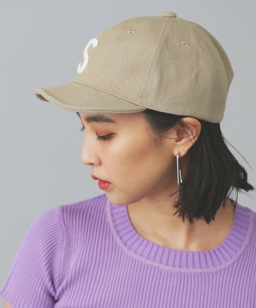 FREE'S MART（フリーズマート）の「◆ロゴショートキャップ（キャップ・レディース・ブラック/ベージュ・ﾌﾘ-）」の6枚目の写真