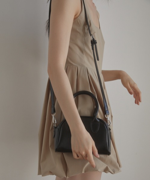 ACYM（アシーム）の「Mini boston バッグ（ショルダーバッグ・レディース・ホワイト/ブラック/ピンク・FREE）」の5枚目の写真