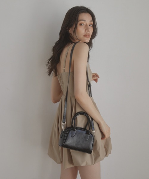 ACYM（アシーム）の「Mini boston バッグ（ショルダーバッグ・レディース・ホワイト/ブラック/ピンク・FREE）」の8枚目の写真