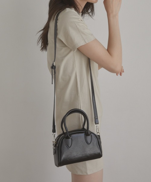 ACYM（アシーム）の「Mini boston バッグ（ショルダーバッグ・レディース・ホワイト/ブラック/ピンク・FREE）」の11枚目の写真