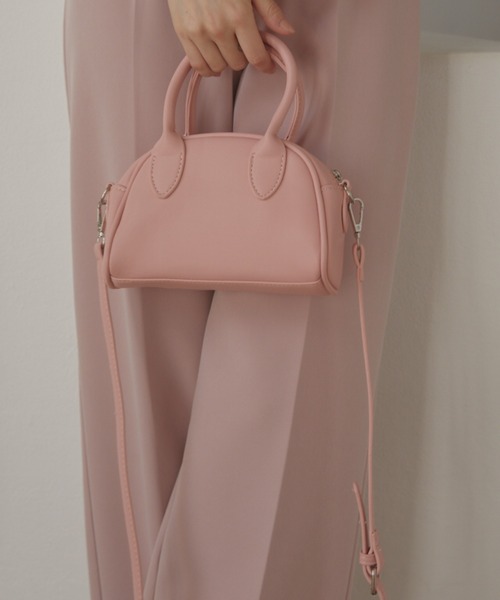 ACYM（アシーム）の「Mini boston バッグ（ショルダーバッグ・レディース・ホワイト/ブラック/ピンク・FREE）」の22枚目の写真