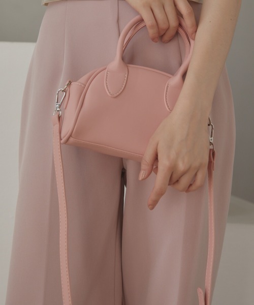 ACYM（アシーム）の「Mini boston バッグ（ショルダーバッグ・レディース・ホワイト/ブラック/ピンク・FREE）」の21枚目の写真