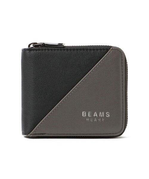 BEAMS HEART(ビームスハート)の「切替 フェイクレザー ジップ ウォレット(財布・メンズ・ネイビー/ブラック/ネイビー系・ONE SIZE)」の14枚目の写真