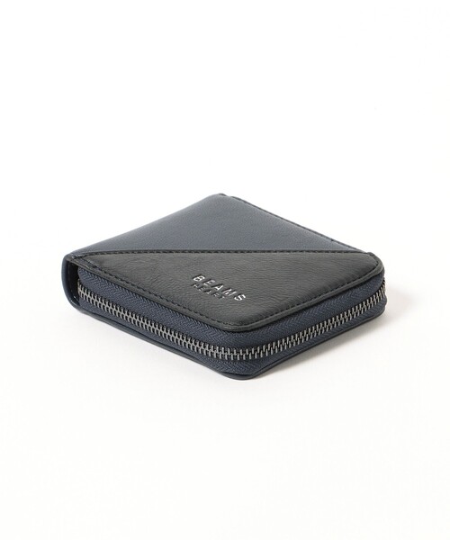 ユニセックス】切替 フェイクレザー ジップ ウォレット（財布）｜BEAMS