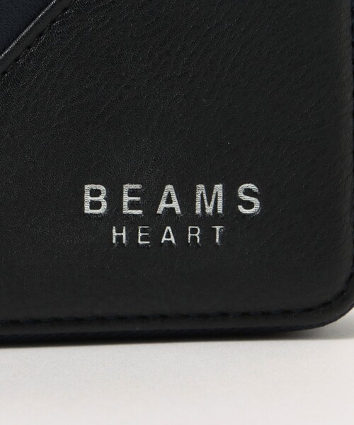 BEAMS HEART(ビームスハート)の「切替 フェイクレザー ジップ ウォレット(財布・メンズ・ネイビー/ブラック/ネイビー系・ONE SIZE)」の4枚目の写真