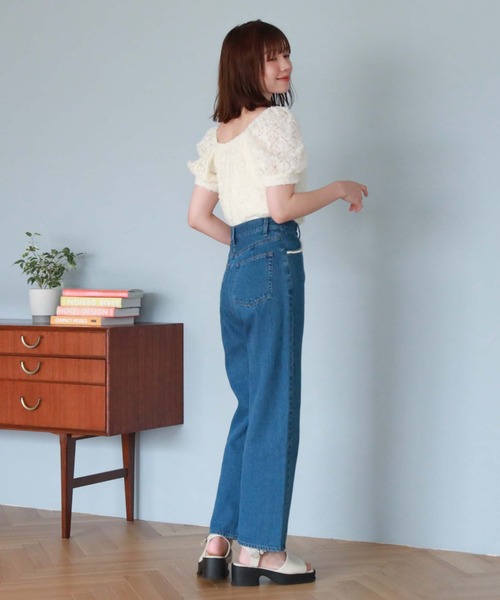 archives(アルシーヴ)の「2wayフリルレースTOPS(Tシャツ/カットソー・レディース・ブルーグレー/ブラック/アイボリー・MEDIUM)」の22枚目の写真