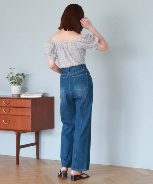 archives(アルシーヴ)の「2wayフリルレースTOPS(Tシャツ/カットソー・レディース・ブルーグレー/ブラック/アイボリー・MEDIUM)」の15枚目の写真