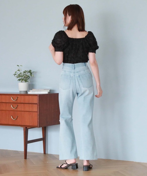 archives(アルシーヴ)の「2wayフリルレースTOPS(Tシャツ/カットソー・レディース・ブルーグレー/ブラック/アイボリー・MEDIUM)」の6枚目の写真