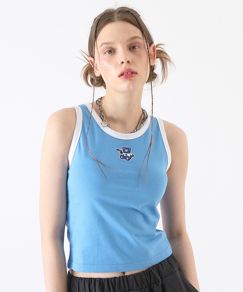 BadBlue（バッドブルー）の「【BadBlue 】BadBear Patch Sleeveless Blue（タンクトップ・レディース・ブルー・FREE）」の6枚目の写真
