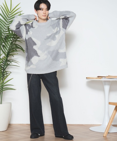 WEGO(ウィゴー)の「WEGO/モヘアライク総柄ビッグプルオーバー(ニット/セーター・メンズ・その他4/その他1/その他2/その他3・MEDIUM/LARGE)」の5枚目の写真