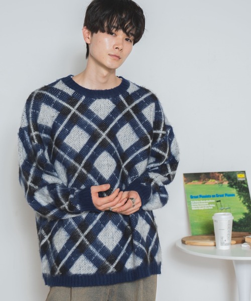 WEGO(ウィゴー)の「WEGO/モヘアライク総柄ビッグプルオーバー(ニット/セーター・メンズ・その他4/その他1/その他2/その他3・MEDIUM/LARGE)」の6枚目の写真