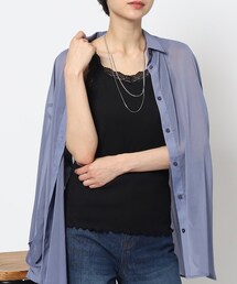 DRESKIP | 大人の上品インナー　レース付きキャミソール(タンクトップ)