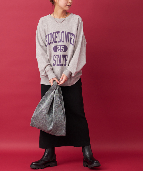 JOURNAL STANDARD relume（ジャーナルスタンダード　レリューム）の「RELUMEグリッタートート（トートバッグ・レディース・ブラウン/シルバー/コバルトブルー・FREE）」の8枚目の写真