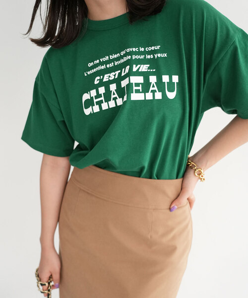 SLOBE IENA（スローブイエナ）の「CHATEAU ロゴTEE（Tシャツ/カットソー・レディース・ホワイト/レッド/グリーン・FREE）」の19枚目の写真