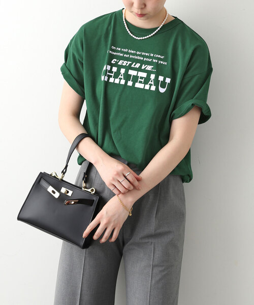 SLOBE IENA（スローブイエナ）の「CHATEAU ロゴTEE（Tシャツ/カットソー・レディース・ホワイト/レッド/グリーン・FREE）」の7枚目の写真