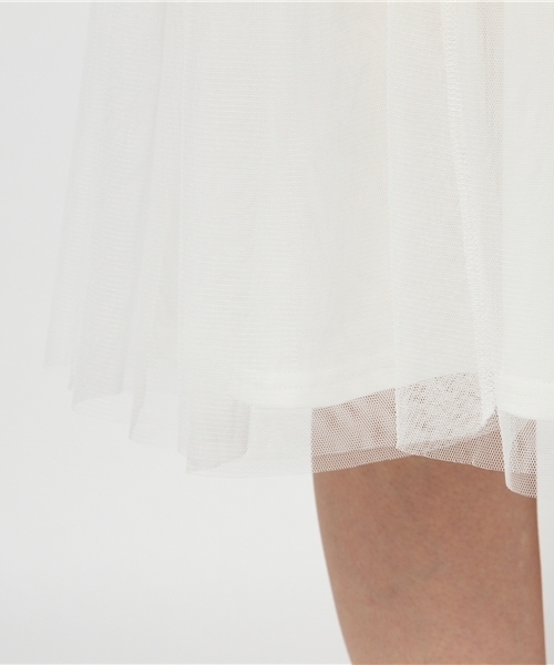 mystic（ミスティック）の「チュールスカート（スカート・レディース・ネイビー/ブラック/オフホワイト・ﾌﾘ-）」の10枚目の写真