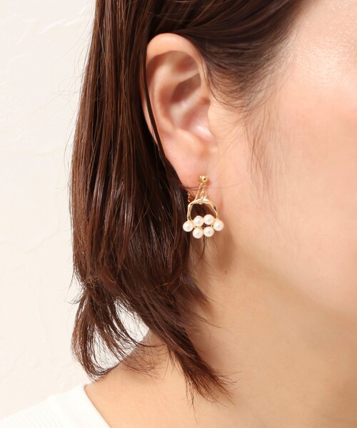 NOLLEY’S Sophi（ノーリーズソフィ）の「リングリースイヤリング（イヤリング・レディース・シルバー/ゴールド・FREE）」の2枚目の写真