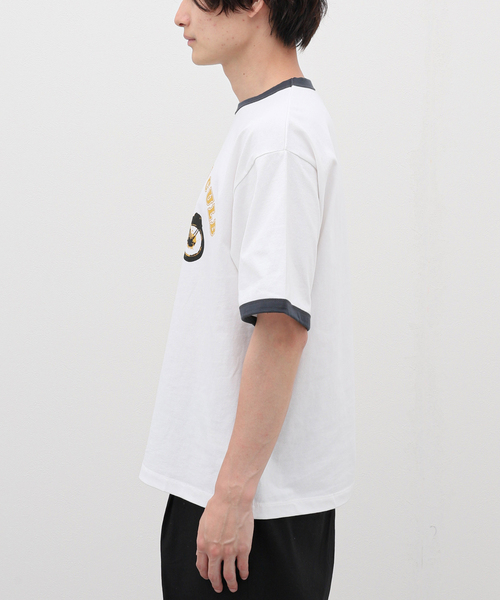 B.C STOCK（ベーセーストック）の「リンガーTシャツ bike（Tシャツ/カットソー・メンズ・ホワイト系その他/ホワイト×ホワイト・MEDIUM/LARGE）」の7枚目の写真