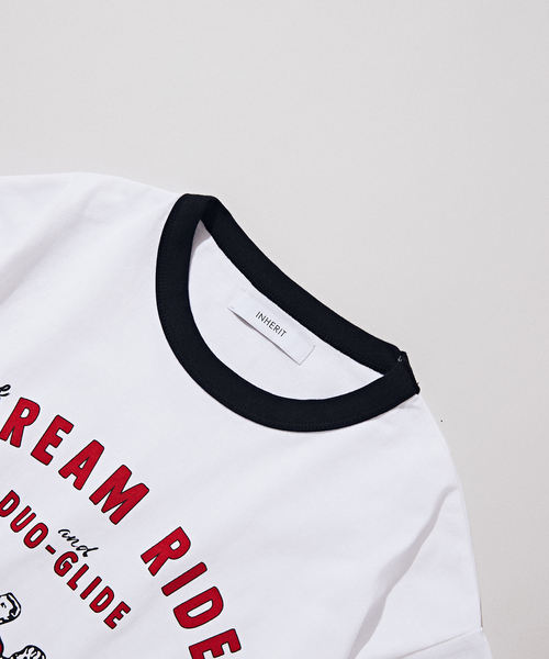 B.C STOCK（ベーセーストック）の「リンガーTシャツ bike（Tシャツ/カットソー・メンズ・ホワイト系その他/ホワイト×ホワイト・MEDIUM/LARGE）」の21枚目の写真