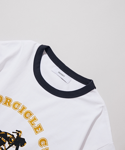 B.C STOCK（ベーセーストック）の「リンガーTシャツ bike（Tシャツ/カットソー・メンズ・ホワイト系その他/ホワイト×ホワイト・MEDIUM/LARGE）」の22枚目の写真