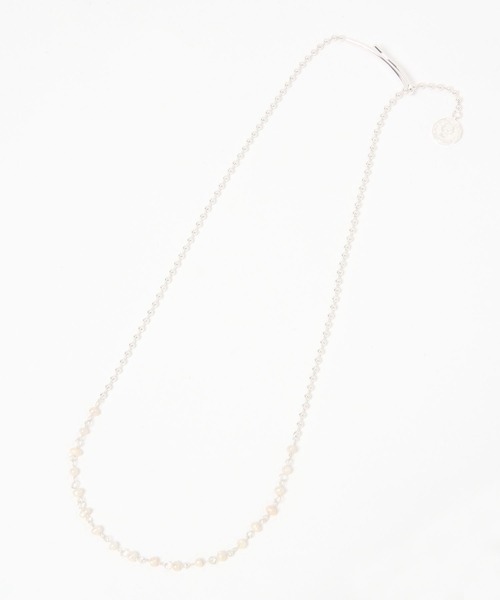 BAYFLOW（ベイフロー）の「ヒッカケボールタンスイネックレス（ネックレス・レディース・イエロー/ライトグレー・FREE）」の2枚目の写真