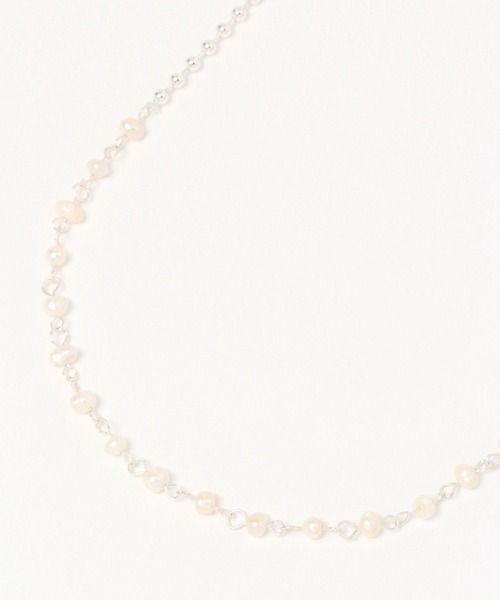 BAYFLOW（ベイフロー）の「ヒッカケボールタンスイネックレス（ネックレス・レディース・イエロー/ライトグレー・FREE）」の3枚目の写真