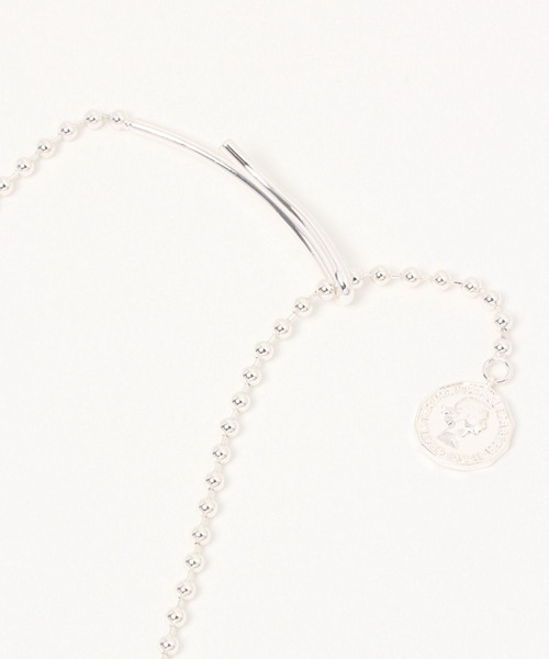 BAYFLOW（ベイフロー）の「ヒッカケボールタンスイネックレス（ネックレス・レディース・イエロー/ライトグレー・FREE）」の4枚目の写真