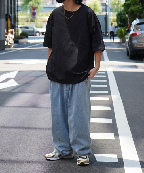 Aim For（エイムフォー）の「ベーシック / ピグメント加工 オーバーサイズブランクTシャツ ユニセックス （Tシャツ/カットソー・メンズ・ホワイト/チャコールグレー/ブラック・L/M）」の10枚目の写真