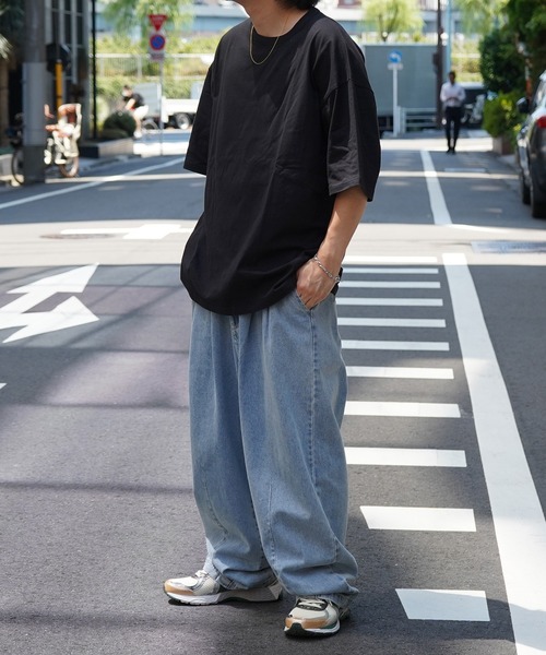 Aim For（エイムフォー）の「ベーシック / ピグメント加工 オーバーサイズブランクTシャツ ユニセックス （Tシャツ/カットソー・メンズ・ホワイト/チャコールグレー/ブラック・L/M）」の11枚目の写真