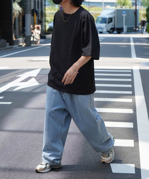Aim For（エイムフォー）の「ベーシック / ピグメント加工 オーバーサイズブランクTシャツ ユニセックス （Tシャツ/カットソー・メンズ・ホワイト/チャコールグレー/ブラック・L/M）」の5枚目の写真