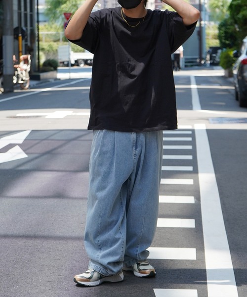 Aim For（エイムフォー）の「ベーシック / ピグメント加工 オーバーサイズブランクTシャツ ユニセックス （Tシャツ/カットソー・メンズ・ホワイト/チャコールグレー/ブラック・L/M）」の9枚目の写真