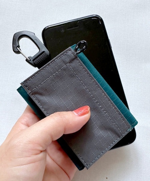 WEEKEND(ER)（ウィークエンダー）の「WEEKEND(ER) ウィークエンダー coruri HUNGWALLET “RIP”（ポーチ・メンズ・ブラック/グレー・FREE）」の7枚目の写真