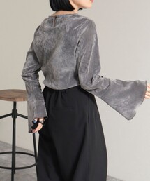 fredy emue | ベロア袖フレアープルオーバー(Tシャツ/カットソー)