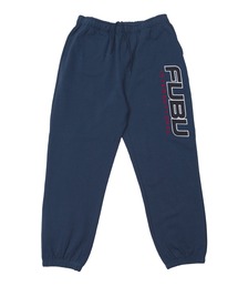FUBU/フブ ブランド ロゴ ワッペン 刺繍 ウエストゴム ポケット付き アメカジ ルーズシルエット イージーパンツ スウェットパンツ 裏起毛