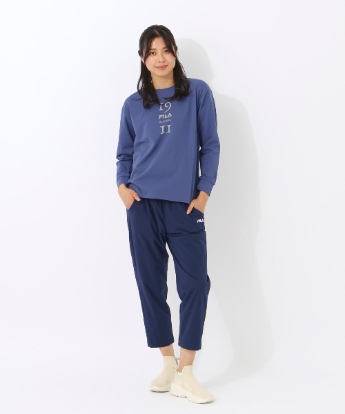 FILA(フィラ)の「【FILA:フィラ】レディーストリコット長袖Tシャツ(Tシャツ/カットソー・レディース・ダークブルー/ブラック/ピンク・MEDIUM/X-LARGE/LARGE)」の22枚目の写真