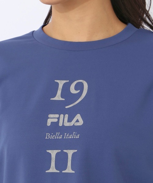 FILA(フィラ)の「【FILA:フィラ】レディーストリコット長袖Tシャツ(Tシャツ/カットソー・レディース・ダークブルー/ブラック/ピンク・MEDIUM/X-LARGE/LARGE)」の17枚目の写真