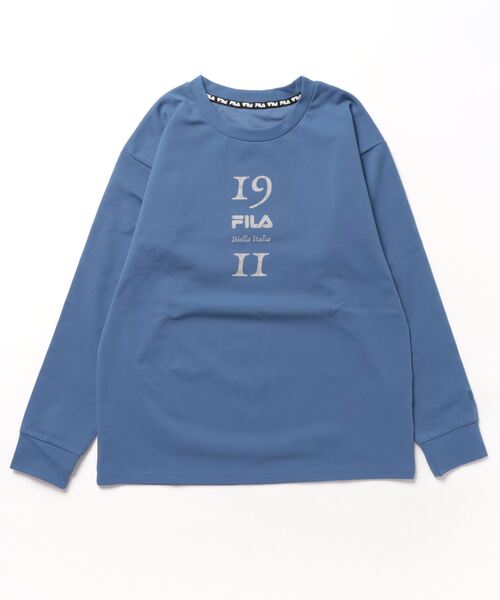 FILA(フィラ)の「【FILA:フィラ】レディーストリコット長袖Tシャツ(Tシャツ/カットソー・レディース・ダークブルー/ブラック/ピンク・MEDIUM/X-LARGE/LARGE)」の5枚目の写真
