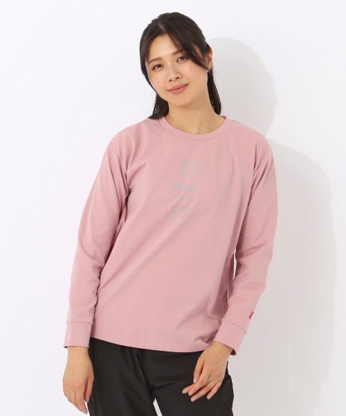 FILA(フィラ)の「【FILA:フィラ】レディーストリコット長袖Tシャツ(Tシャツ/カットソー・レディース・ダークブルー/ブラック/ピンク・MEDIUM/X-LARGE/LARGE)」の13枚目の写真